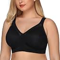 DotVol Women's Full Figure Minimizer Bras Wirefree Unpadded Plus Size Bra