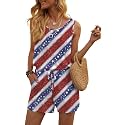 DouBCQ Womens Summer Casual Sleeveless Loose Jumpsuits Romper with Pockets