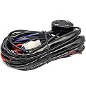 Double Color High/Low Beam Wiring Harness Kit DC12V 300W 40A LED Light Switch Relay 14AWG Core Cable for Car Fog Work Driving Bar
