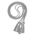 Double Graduation Honor Cords, 68" Long,Silver