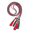 Double Graduation Honor Cords - Red and Forest Green,68" Long