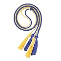 Double Graduation Honor Cords - Royal Blue and Gold,68" Long
