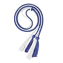 Double Graduation Honor Cords - Royal Blue and White,68" Long