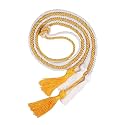 Double Graduation Honor Cords - White and Gold,68" Long