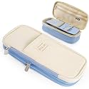 Double Layer 3D Cute Pencil Case Aesthetic Pencil Case for Girls Large Capacity Pen Pencil Pouch Multifunctional Stationery Organizer for School (Spacial Blue)
