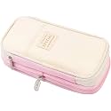 Double Layer 3D Cute Pencil Case Aesthetic Pencil Case for Girls Large Capacity Pen Pencil Pouch Multifunctional Stationery Organizer for School (Spacial Pink)