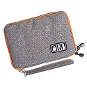 Double Layer Electronics Accessories Organizer Bag Gadget Organizer Case, Portable Zippered Pouch for All Gadgets, HDD, Power Bank, USB Cables, Power Adapters