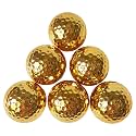 Double-Layer Gold Golf Balls, Electroplated Surface, Gift Balls