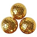 Double-Layer Gold Golf Balls, Electroplated Surface, Gift Balls