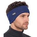 Double-Layer Ear Warmer Headband - Knit Fuzzy Lined Ear Muffs for Men Women Ear Covers for Cold Weather Running Cycling