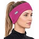 Double-Layer Ear Warmer Headband - Knit Fuzzy Lined Ear Muffs for Men Women Ear Covers for Cold Weather Running Cycling