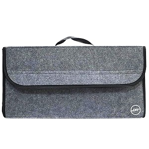 double r bags felt car trunk organizer  foldable anti-slip boot storage bag for cleaning supplies tools amp accessories grey 16x50x23 cm 1 compartment pack of 1