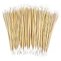 Double Round Long Cotton Swabs, Eyxformula 200 Pcs Sturdy FSC Bamboo Sticks