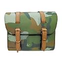 Double-Side Multicolor Leatherette Motorbike Saddlebag(Army Side Bag)