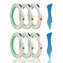 wonderway Double Sided Conductive Copper Foil Tape for Stained Glass Welding, Electrical Repairs 6Pcs (7/32 inch)