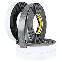 Double Sided Foam Tape 4Pack 1inX16.4FT(65.6FT Total) Strong Stickness Good Cushion Ability Double Sided Foam Mounting Tape for Home Decor DIY and Furniture Fixing Black