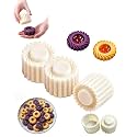 Double Sided Pastry Mold, Hand Press Cookie Mold Stamps for Baking 3PCS