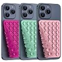 Double Sided Silicone Suction Phone Holder Mount, Silicon Accessory For iPhone And Android, Hands-Free Mirror Shower Phone Holder, Tiktok Videos And Selfies (Combo F, 3PCS)