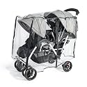 Double Stroller Rain Cover for Tandem Stroller, Universal Fit, Easy Access