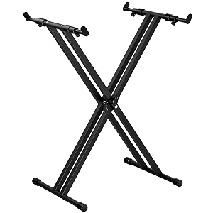 double-x keyboard stand portable digital piano standadjustable keyboard music stand for 54-88 key electric pianos