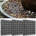 DoubleFill 3 Pack 31.5 Inch x 31.5 Inch Heavy Duty Fountain Basin Grate for Pond and Water Garden Features and More Snap-Together - Hide Reservoir, Rocks, Other Decorative Objects (Black)