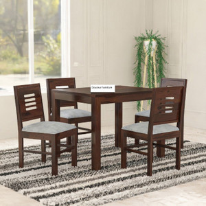 douceur furnitures solid sheesham wood four seater set for dining room  restaurant solid wood 4 seater dining set