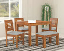 Douceur Furnitures Solid Sheesham Wood Four Seater Set For Dining Room / Restaurant. Solid Wood 4 Seater Dining Set