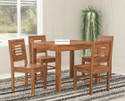 Douceur Furnitures Solid Sheesham Wood Four Seater Set For Dining Room / Restaurant. Solid Wood 4 Seater Dining Set