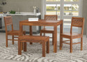 Douceur Furnitures Solid Sheesham Wood Four Seater Set For Dining Room / Restaurant. Solid Wood 4 Seater Dining Set