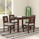 Douceur Furnitures Solid Sheesham Wood Four Seater Set For Dining Room / Restaurant. Solid Wood 4 Seater Dining Set