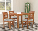 Douceur Furnitures Solid Sheesham Wood Four Seater Set For Dining Room / Restaurant. Solid Wood 4 Seater Dining Set