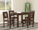 Douceur Furnitures Solid Sheesham Wood Four Seater Set For Dining Room / Restaurant. Solid Wood 4 Seater Dining Set
