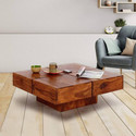 Douceur Furnitures Solid Wood Sheesham Wood Coffee