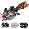 DOVAMAN Circular Saw, 5.8A 4-1/2" Circular Saw w/Laser & Auxiliary Handle