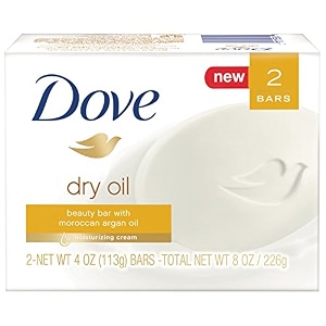 dove beauty bar dry oil 4 ounce pack of 2