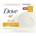 Dove Beauty Bar, Dry Oil, 4 Ounce (Pack of 2)