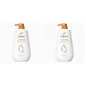 Dove Dryness Care Bodywash infused with Jojoba Oil to deeply nourish your skin, 100% gentle cleansers, paraben free/sulphate free cleansers, 100% plant- based moisturisers, 800ml (Pack of 2)