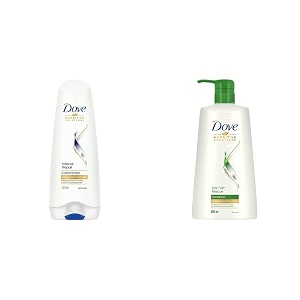 dove hair therapy intense repair conditioner 175ml and dove hair fall rescue shampoo 650ml