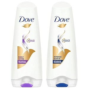 dove hair therapy intense repair conditioner 175ml and dove daily shine conditioner 180ml