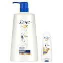Dove Hair Therapy Intense Repair Conditioner For Damaged, Frizzy &amp; Dry Hair (Fresh), 175ml &amp; Intense Repair Shampoo, 650ml