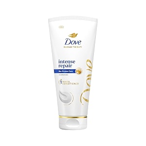 dove intense repair conditioner 175 ml with keratin actives to smoothen dry and frizzy hair - deep conditions damaged hair for men amp women