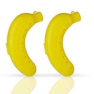 doveaz plastic banana case yellow - 2pc