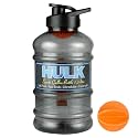 DOVEAZ ® Plastic Hulk Sports Water Bottles for Office use/Protein Shaker Bottle/Gallon Water Bottle 1.5 Liter with Mixer Ball and Strainer (BPA-Free, Unbreakable, Freezer Safe) Assorted Color