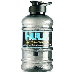 doveaz sports water bottle for gym protein shaker bottle gallon water bottle 15 ltr with mixer ball and strainer bpa-free unbreakable freezer safe - black plastic 1 piece