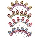 Pack of 24 Matryoshka Russian Nesting Doll Cake Topper Wedding Baby Shower Decor