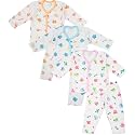 Dowin Cotton Rich Front Open Baby Night Suit