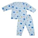 Dowin Cotton Rich Front Open Baby Night Suit