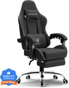 dowinx Multi-Functional Ergonomic Gaming & Computer Chair Cooling Gel Pad, Breathable Fabric, Massage Cushion, Lumbar Pillow, Footrest Gaming Chair