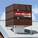 Down Draft Swamp Cooler Cover for Evaporative Cooler 34"Wx34"Dx36"H, Brown