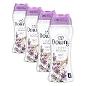 Downy Light Laundry Scent Booster Beads, White LavenderScent, In-wash fabric beads designed to be gentle with a light boost of scent, No Heavy Perfumes, 12.2 Ounce (Pack of 4)
